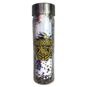 Harry Potter Water Bottle Quidditch Glitter Hogwarts Tumbler Screw Top Lid NIB